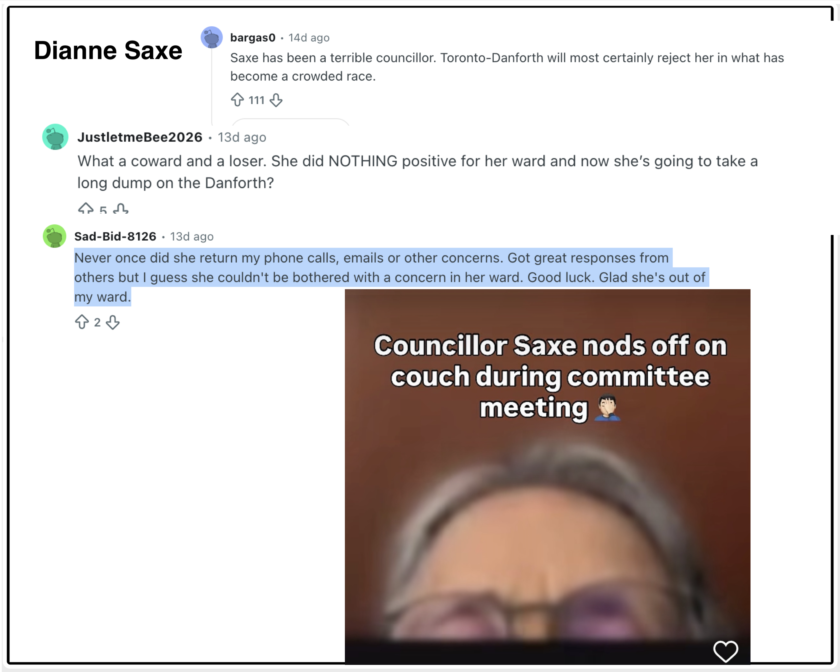 Dianne Saxe Testimonials